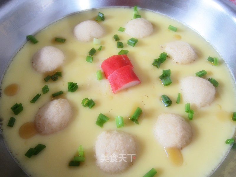 Tender and Smooth 【fishball Steamed Custard】 recipe