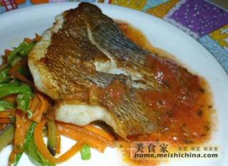 Italian Style Pan-fried Sea Bass recipe