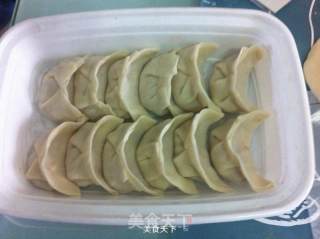 Three Fresh Pot Stickers with Egg Skin recipe