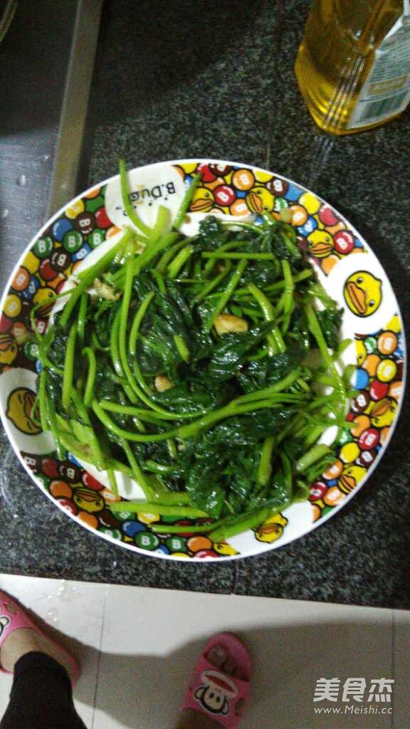 Stir-fried Sweet Potato Leaves recipe