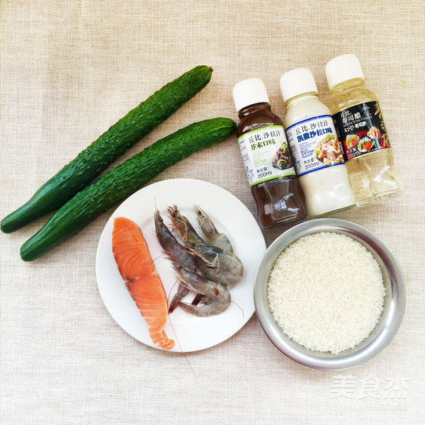 Chobe-cucumber and Seafood Thin Rolls recipe