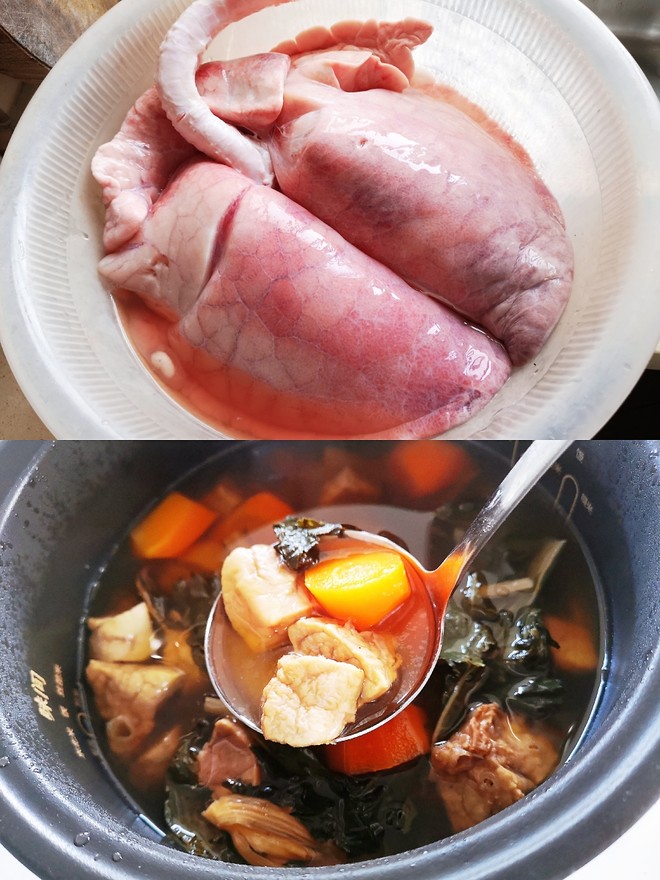 Pig Lung Cleansing Method｜with Moistening Lungs and Anti-drying Vegetables Dried Pig Lung Soup recipe