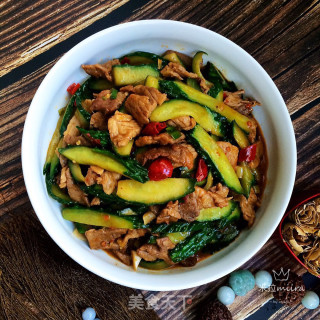 Fried Cucumber with Sliced Pork recipe