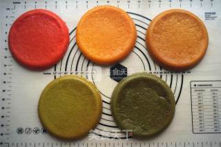 #aca烤明星大赛#five-color Rainbow Cake recipe