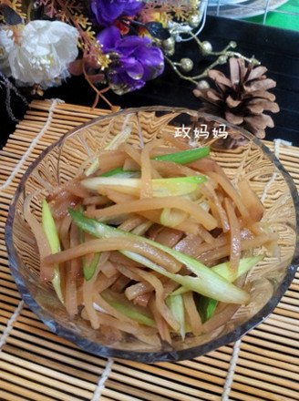 Scallions Mixed with Pickles recipe