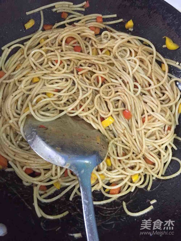 Fried Spaghetti recipe