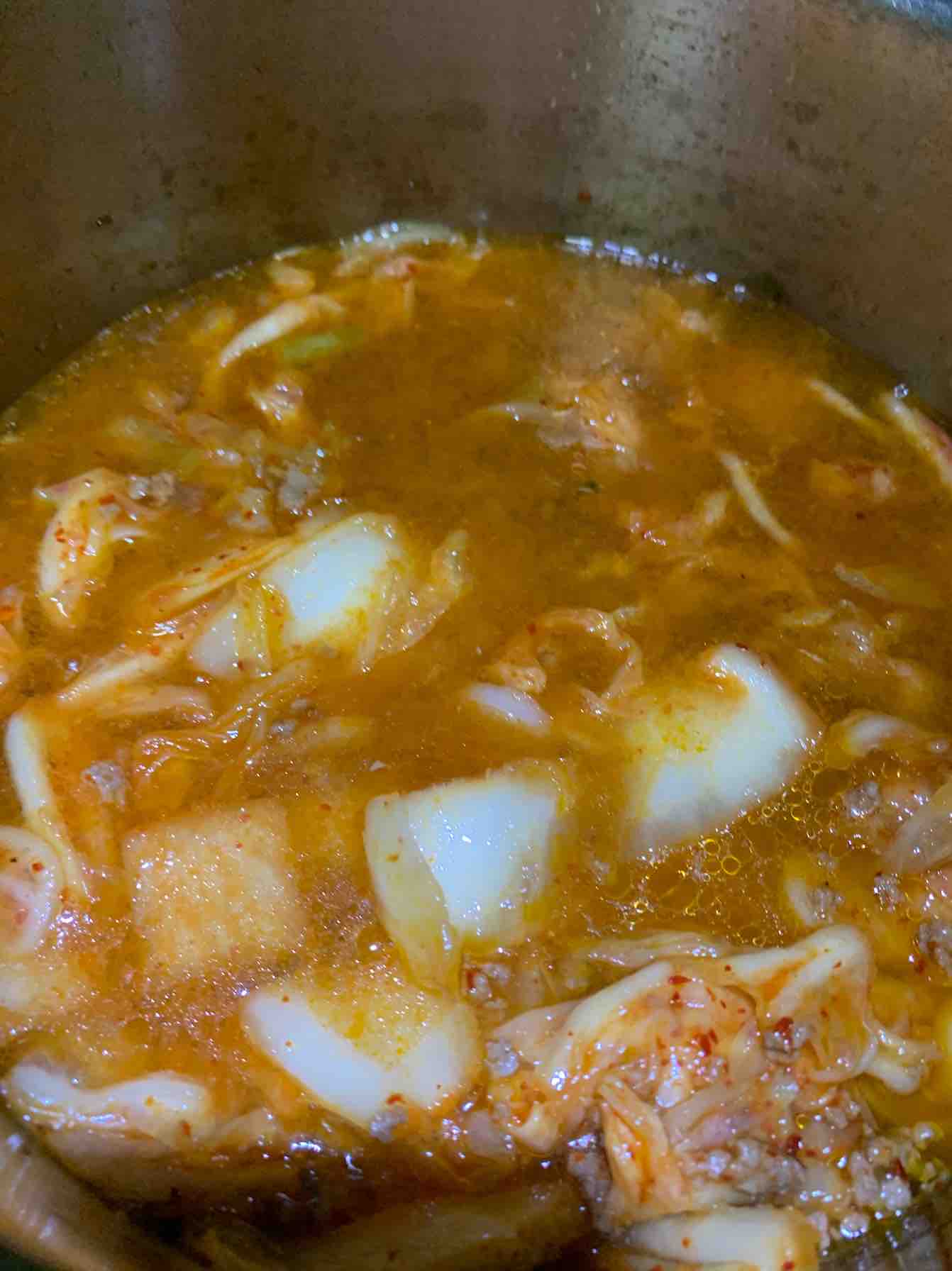 Korean Spicy Cabbage Tofu Soup recipe