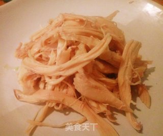 Spicy Chicken Shredded with Scallions recipe