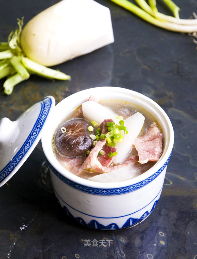 Ham, Shiitake and Radish Soup