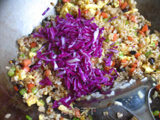 Laoganma Purple Cabbage Fried Rice recipe