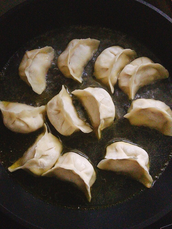 Fried Mushroom Chicken Dumplings recipe