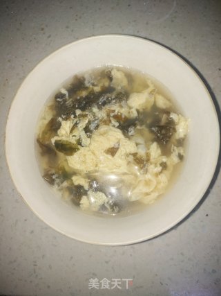 Egg Seaweed Soup recipe