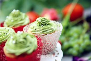 #aca烤明星大赛# Oil-free and Low-sugar Matcha Cupcakes recipe