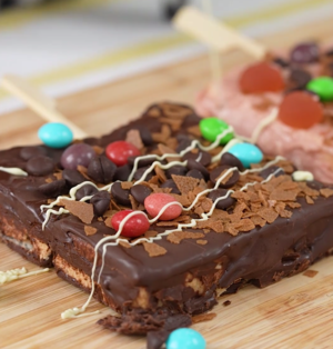 Children's Creative Summer Snack, Chocolate Crispy Frozen Toast recipe