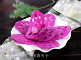 Winter Healthy Refreshing Dish---sour and Spicy Rouge Lotus Root Slices recipe