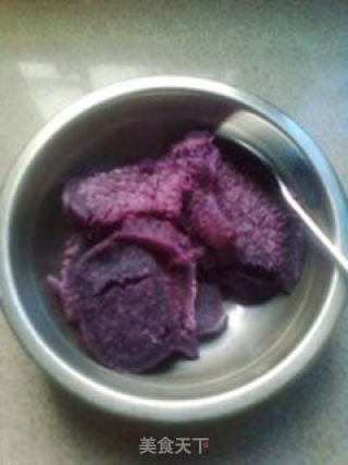 Purple Sweet Potato Snowy Mooncake recipe