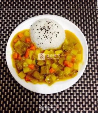 Curry Beef Rice recipe