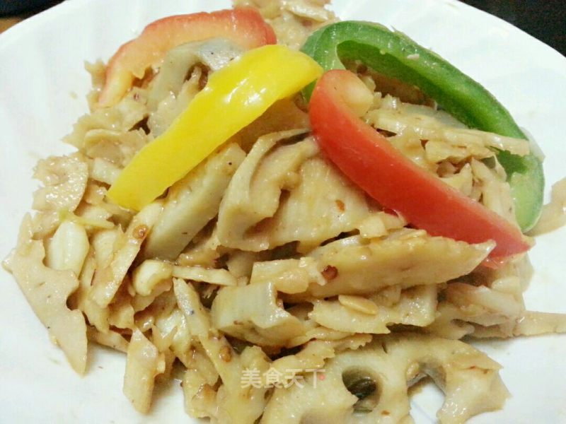 Stir-fried Lotus Root with Spicy Sauce recipe