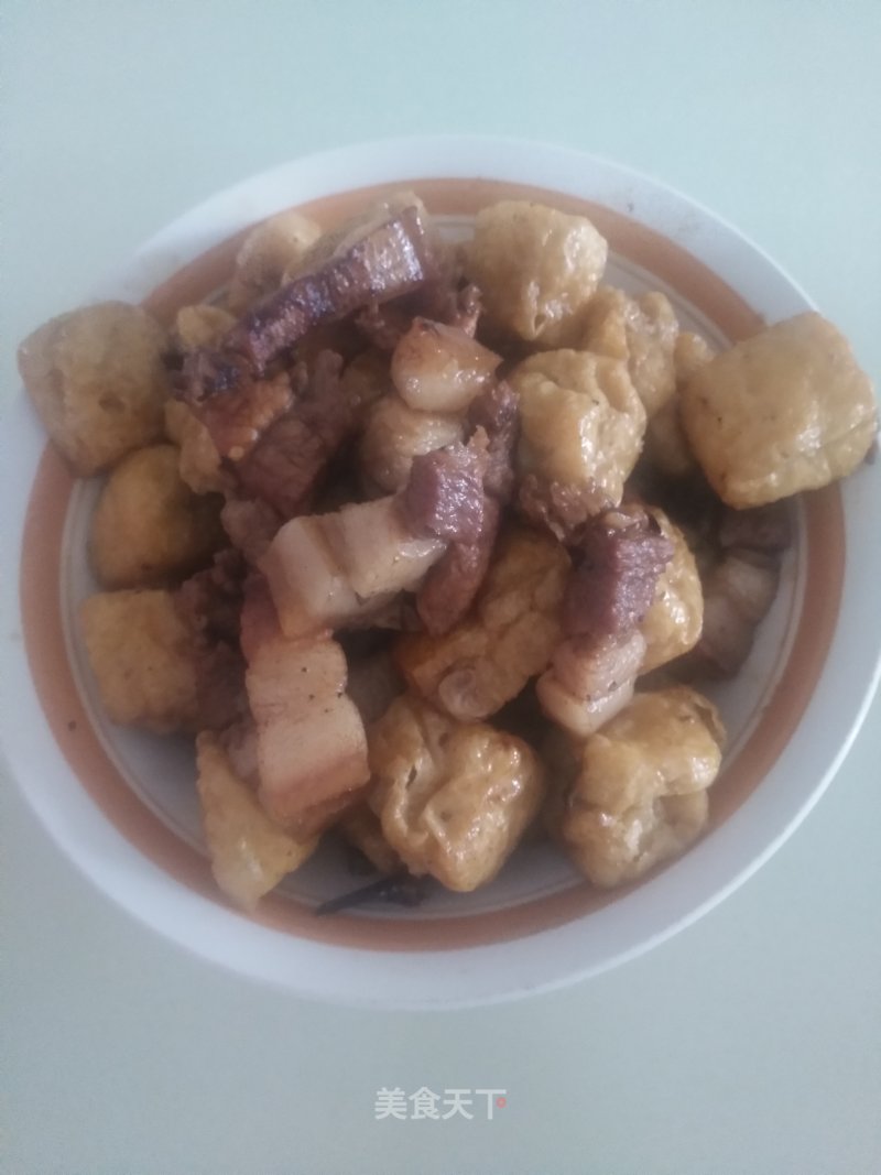 Braised Pork with Tofu Soaked in Oil recipe