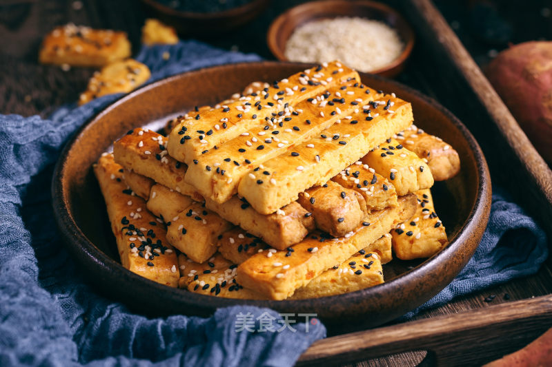 [sesame Sweet Potato Crisps] Zero-based Snacks recipe