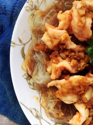 Steamed Shrimp with Garlic Vermicelli recipe