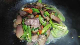Stir-fried Bacon with Green Pepper recipe