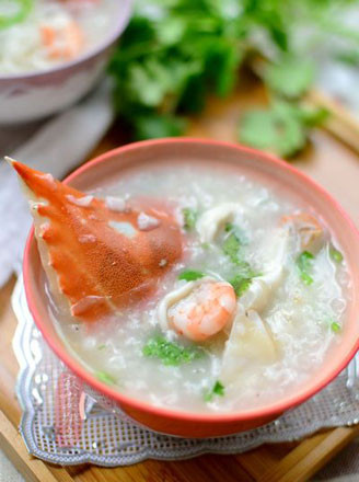 Seafood Crab Congee recipe