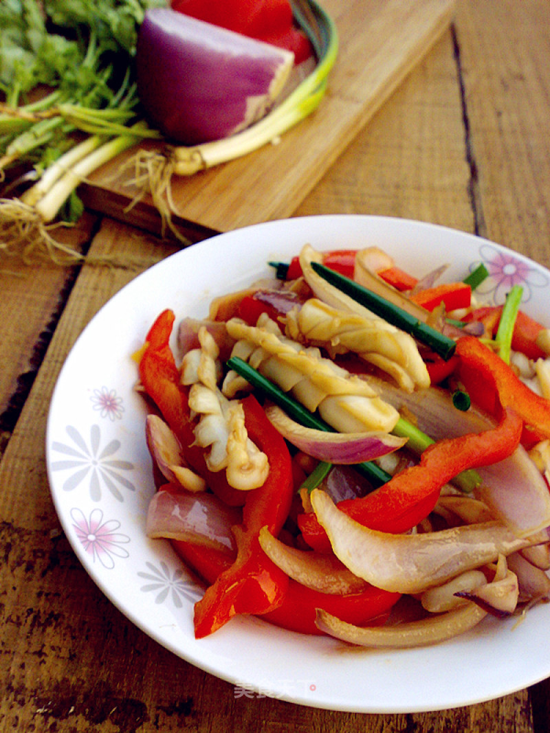 Fried Squid with Onion recipe