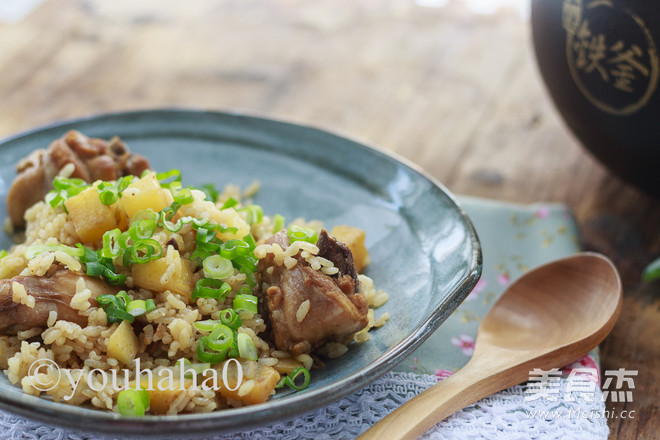 Potato and Chicken Drumsticks Braised Rice recipe