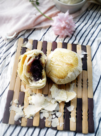 Su-style Purple Potato Filling Mooncake recipe