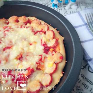 Thin Bottom Pizza with Bacon and Ham recipe