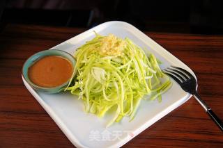 Stir-fried Squash with Sesame Sauce recipe