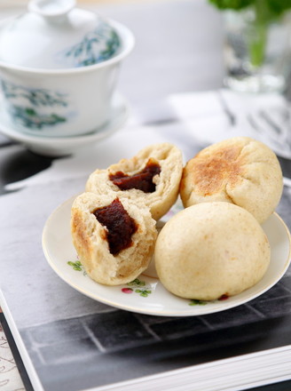 Fermented Oatmeal and Bean Paste Bun recipe