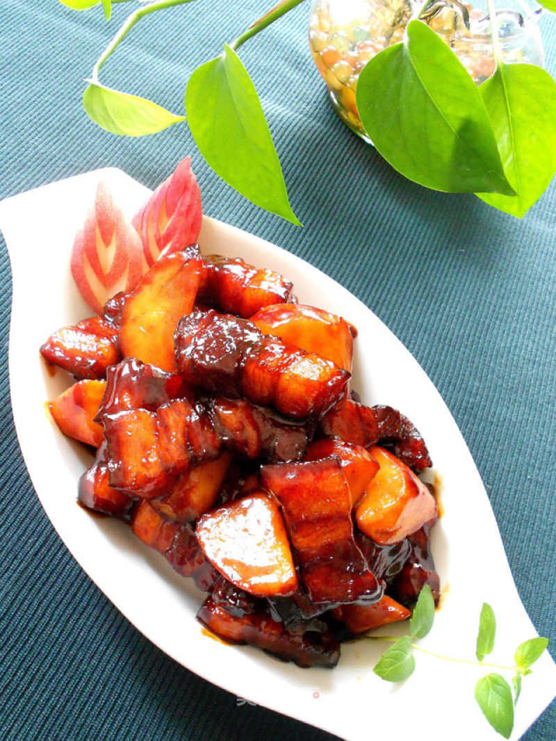 Braised Pork with Peach recipe