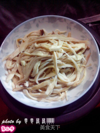 Shredded Pleurotus Eryngii - A Healthy Quick Dish recipe