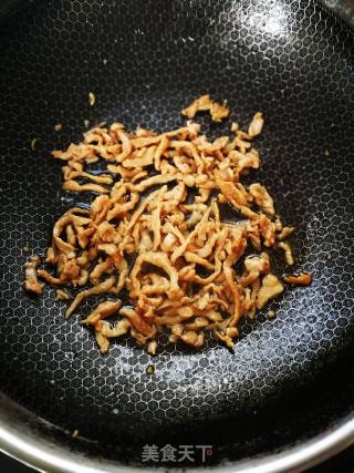 Fried Fungus with Shredded Pork recipe