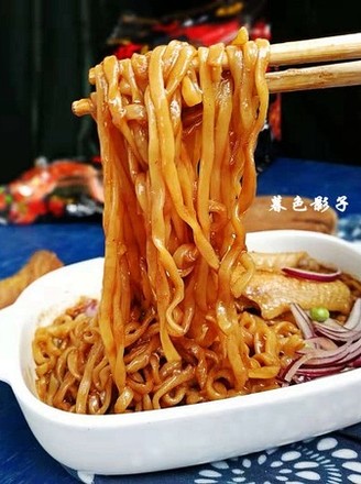#中卓炸酱面# Delicious Noodles with Chicken Wings