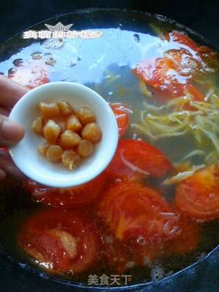 Tomato Whitebait Egg Soup recipe