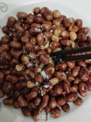 Crispy Peanuts (less Oil Version) recipe