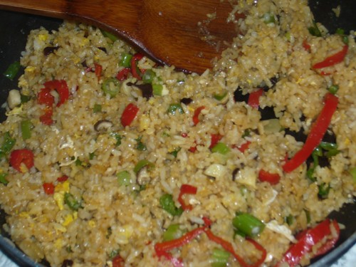 Fried Rice with Egg and Vegetable recipe