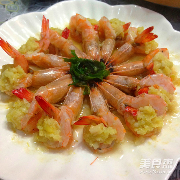 Steamed Shrimp with Garlic recipe