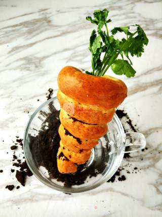 #aca烤明星大赛#carrots and Soy Milk Hot Dog Bread recipe