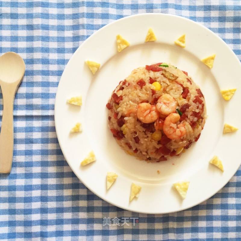 Cantonese-style Sausage Seafood Rice#may We All Bring Our Own Little Sun# recipe