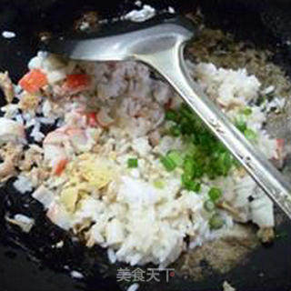 Tuna Crab Stick Fried Rice recipe