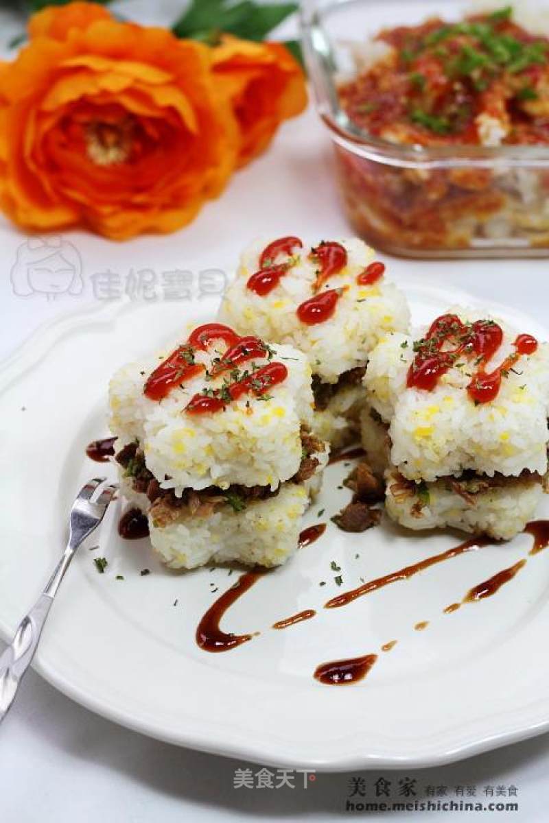 Braised Pork Rice Fort recipe
