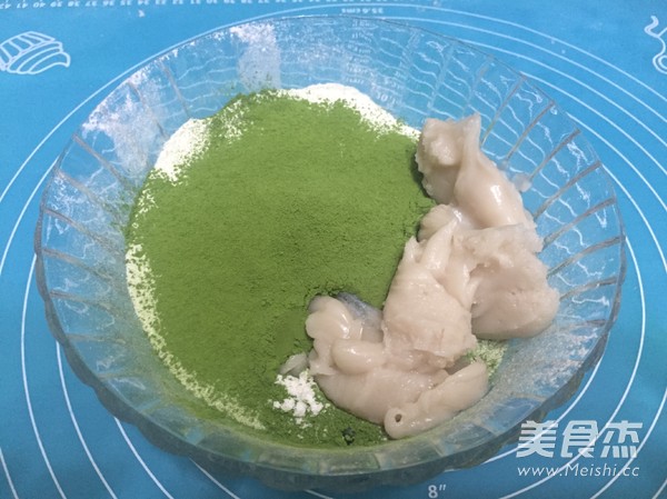 Bean Paste Egg Yolk Matcha Crisp recipe