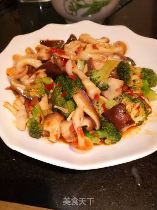 Spicy Fried Double Mushroom recipe