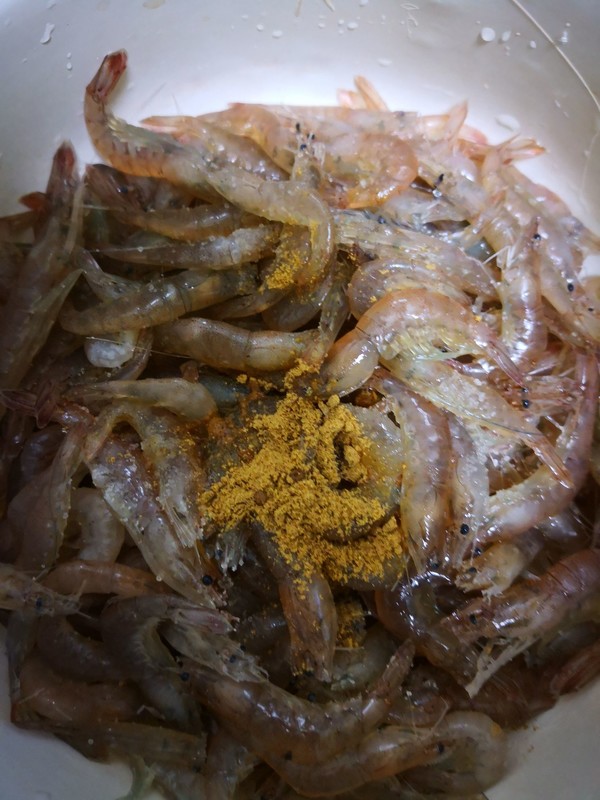 Fried Small Sea Prawns recipe