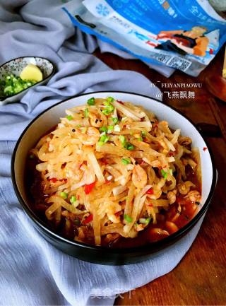 Super Serving ~ Antarctic Krill Stir-fried Shredded Carrot recipe