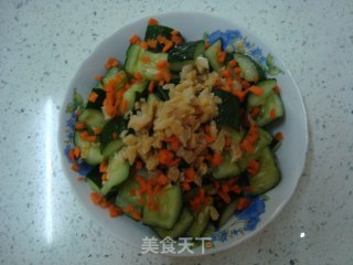 Sea Rice Mixed with Cucumber recipe